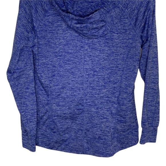 Champion Duo Dry Women’s S Blue Zip Hoodie Jacket Heathered Activewear - Picture 9 of 12